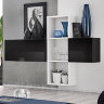 Фото мебели для гостиной BLOX BXS1 ZW ASM MEBLE черный + белый / черный глянец