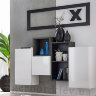 Фото мебели для гостиной BLOX BXS3 WS ASM MEBLE белый + черный / белый глянец 