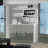 Фото комплекта мебели для гостиной SOHO 3 CAMA MEBLE белый / серый глянец