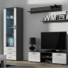 Фото комплекта мебели для гостиной SOHO 7 CAMA MEBLE серый / белый глянец