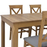 На фото обеденный стол BERGEN STO/160 BRW со стульями BERGEN
