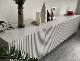 Белая тумба под телевизор 200 PAFOS CAMA MEBLE