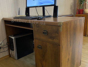 Письменный стол ИНДИАНА JBIU1D1S/120 ВМК дуб шуттер