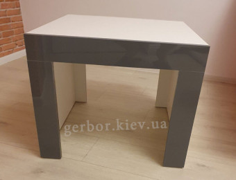 Журнальный столик 60 белый / серый глянец TESS CAMA MEBLE
