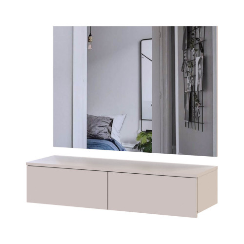 Фото комплекта туалетний столик + дзеркало ЛЕВІЯ ДОРОС (DOROS) кашемір