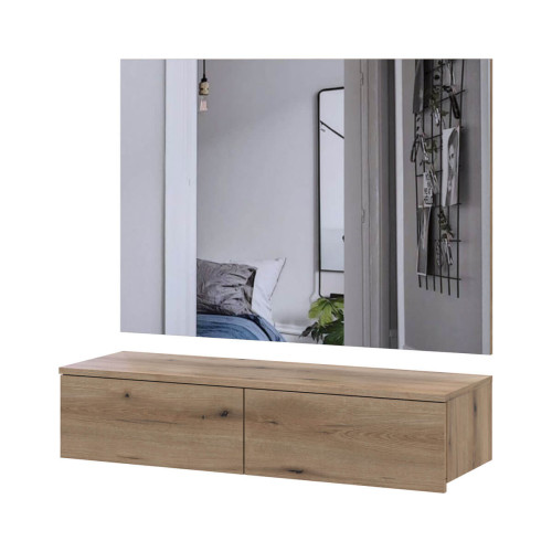 Фото комплекта туалетний столик + дзеркало ЛЕВІЯ ДОРОС (DOROS) дуб евок