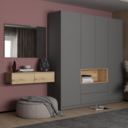 ЛЕВІЯ Комплект туалетний столик + дзеркало ДОРОС (DOROS)