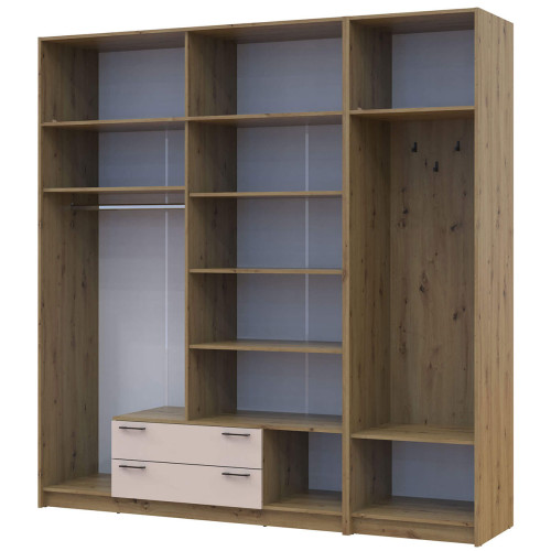 РОНДІ Шафа 4 ДСП з вішалкою та антресоллю ДОРОС (DOROS) 220х52х236