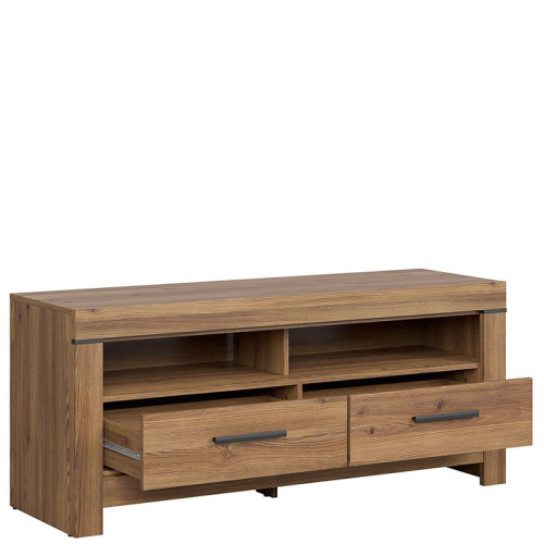 Фото наполнения тумбы ТВ BALIN RTV2S BRW лиственница sibiu золотая