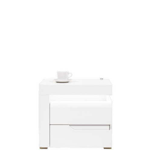 Фото прикроватной тумбы IRMA IM17 BOGFRAN с белой вставкой