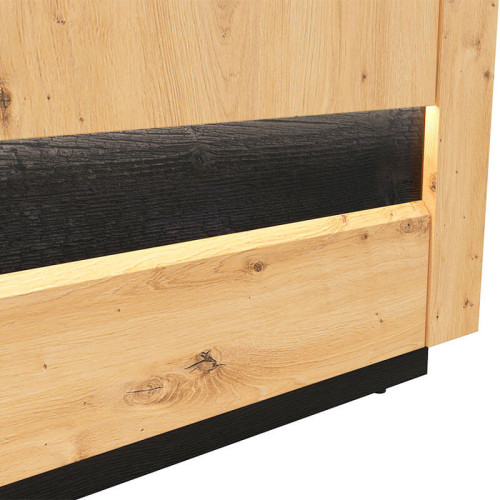 Фото шкафа OSTIA SZF3D2S BRW – декоративная вставка