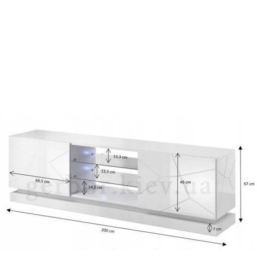 Фото тумбы ТВ QIU 200 CAMA MEBLE с размерами