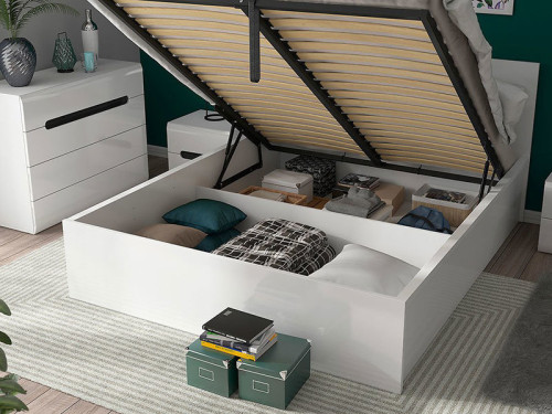 Фото спальні AZTECA TRIO TETRIX BRW – наповнення ліжка