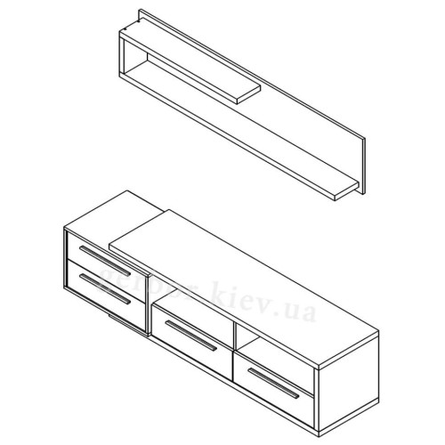 Фото вітальні МЕДІНА Гербор – схема