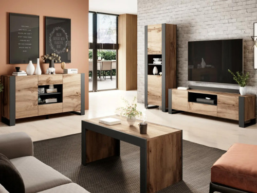 Фото комода WOOD CAMA MEBLE в интерьере гостиной