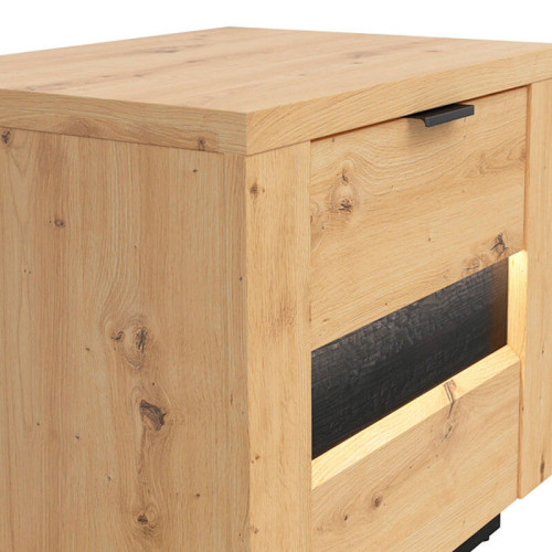 Фото прикроватной тумбочки OSTIA KOM2S BRW – ручка