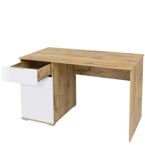 Фото дитячої TETRIX / ZELE BRW дуб вотан / білий глянець – наповнення письмового столу