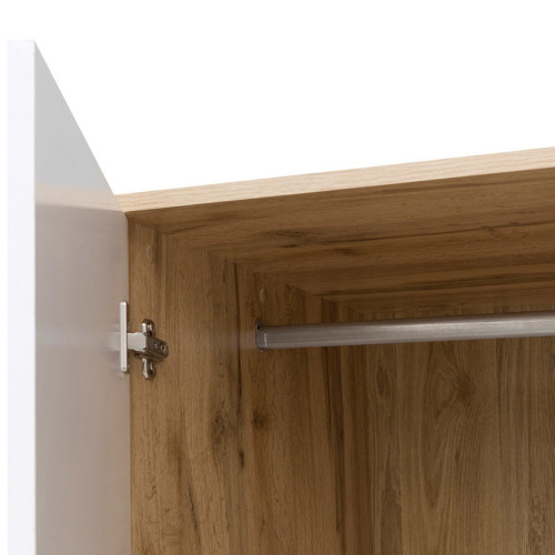 Фото дитячої TETRIX / ZELE BRW дуб вотан / білий глянець – штанга для вішалок шафи