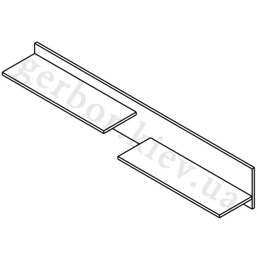 Фото вітальні Бордо Гербор – схема полиці