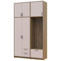 РОНДІ Шафа 2 ДСП з вішалкою та високою антресоллю ДОРОС (DOROS) 142х52х260 РОНДІ Шафа 2 ДСП з вішалкою та високою антресоллю ДОРОС (DOROS) 142х52х260