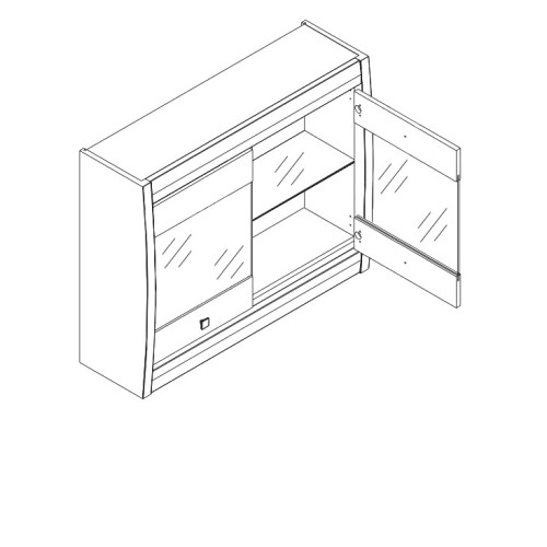 На фото схема навесной витрины FORREST FR17 BOGFRAN