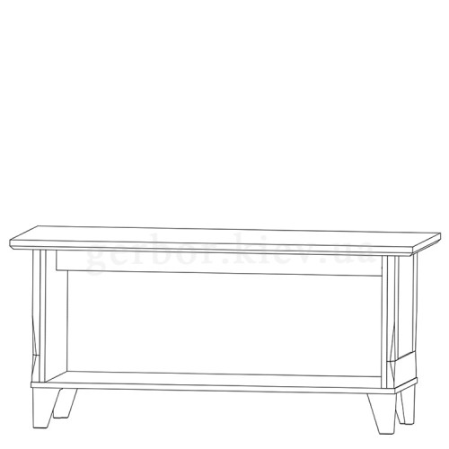 Фото журнального столика ГРАФ LAW120 Гербор - схема