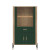 Фото низької вітрини DANTE DT12 LIVEO дуб кремона торро / зелений / золоті ручки – вигляд спереду