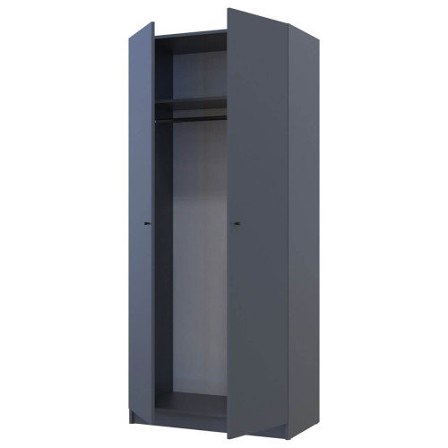 Фото шафи 2 ДСП ПРОМО ДОРОС (DOROS) антрацит – наповнення