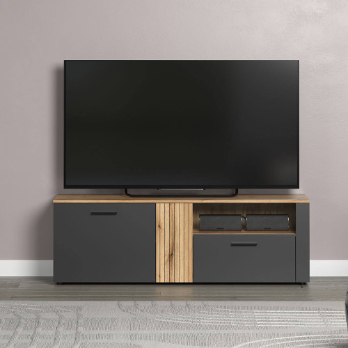 Фото тумби ТВ ESTEBAN 2D1S MEBELBOS в інтер'єрі – вигляд спереду