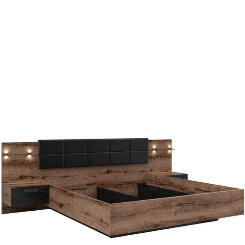 Фото кровати LOZ/180/B KASSEL BRW – вид сбоку