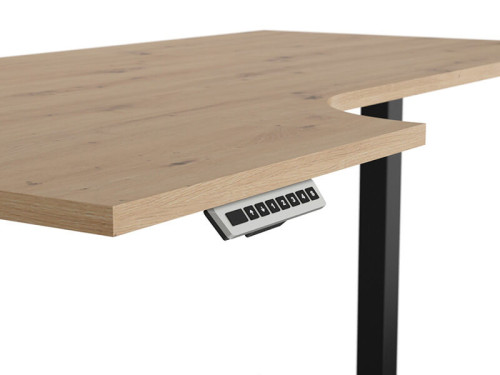 Фото углового письменного стола SPACE OFFICE BIU/160/90/B/L BRW – столешница