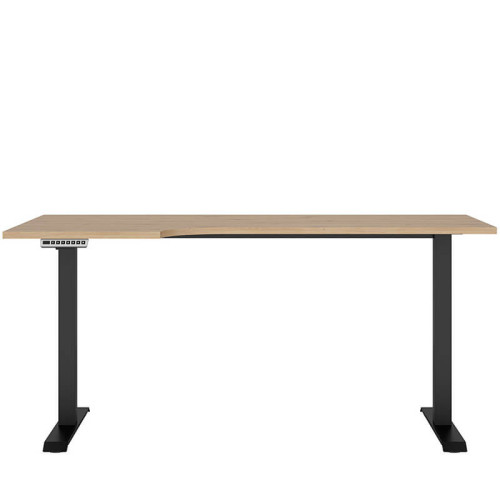 Фото углового письменного стола SPACE OFFICE BIU/160/90/B/L BRW – вид спереди