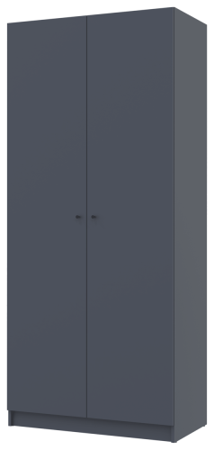 Фото шафи з полицями 2 ДСП ПРОМО ДОРОС (DOROS) графіт