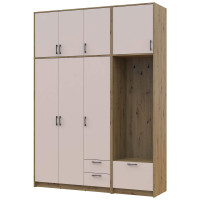 РОНДІ Шафа 3 ДСП з вішалкою та високою антресоллю ДОРОС (DOROS) 181х52х260 РОНДІ Шафа 3 ДСП з вішалкою та високою антресоллю ДОРОС (DOROS) 181х52х260