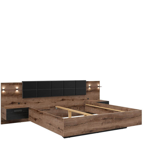 Фото кровати с тумбочками KASSEL LOZ/180/A BRW