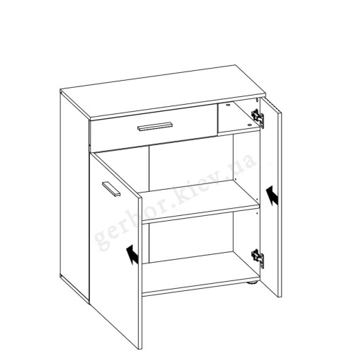 Фото передпокою ESTEBAN MEBELBOS – схема наповнення тумби