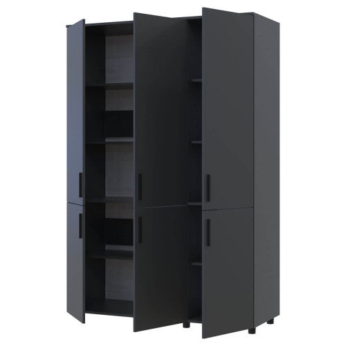 Фото шафи ТОРН 3 ДСП полиці ДОРОС (DOROS) антрацит – наповнення