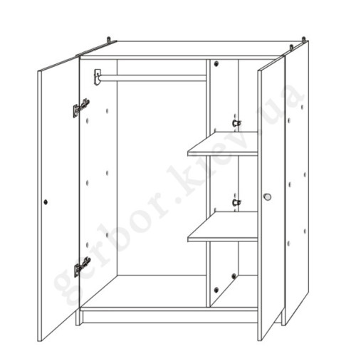 На фото шкаф детской UNIT VMV Holding
