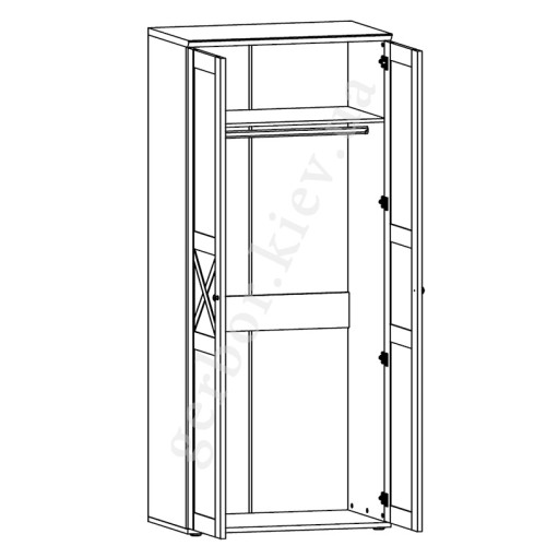 Фото платтяної шафи ТІНА SZF2D Гербор - наповнення