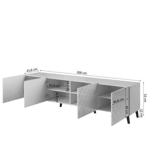 Фото тумбы ТВ 200 ABETO CAMA MEBLE – размеры