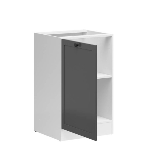 Фото лівої тумби JUNONA LINE D1D/50/82L BBL BRW графіт – наповнення