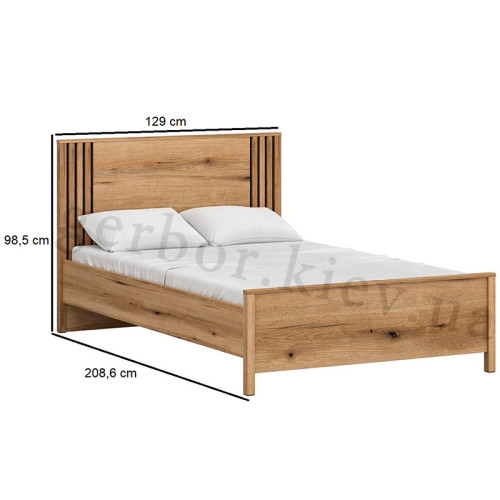 Фото ліжка з шухлядами HELIX 120 MEBELBOS – розміри