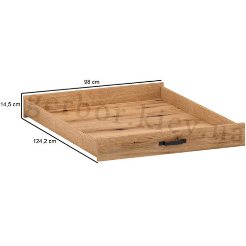 Фото ліжка з шухлядами HELIX 120 MEBELBOS – розміри шухляди