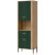Фото стелажу DANTE DT15 LIVEO дуб кремона торро / зелений / золоті ручки