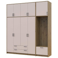 РОНДІ Шафа 4 ДСП з вішалкою та високою антресоллю ДОРОС (DOROS) 220х52х260 РОНДІ Шафа 4 ДСП з вішалкою та високою антресоллю ДОРОС (DOROS) 220х52х260