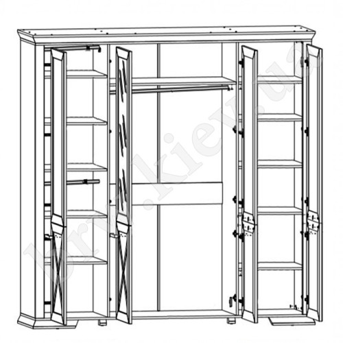Фото шафи SZF4D МАРСЕЛЬ Гербор – схема наповнення