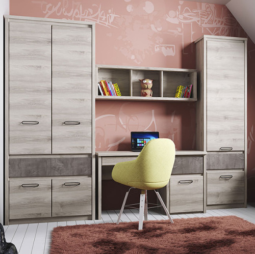 Фото навесного стеллажа 120 JAZZ MEBELBOS в интерьере детской