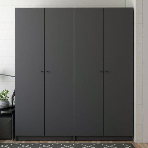 Фото шафи з полицями 2+2 ДСП ПРОМО ДОРОС (DOROS) антрацит в інтер'єрі