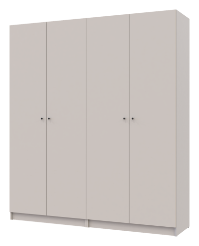 Фото шафи з полицями 2+2 ДСП ПРОМО ДОРОС (DOROS) кашемір