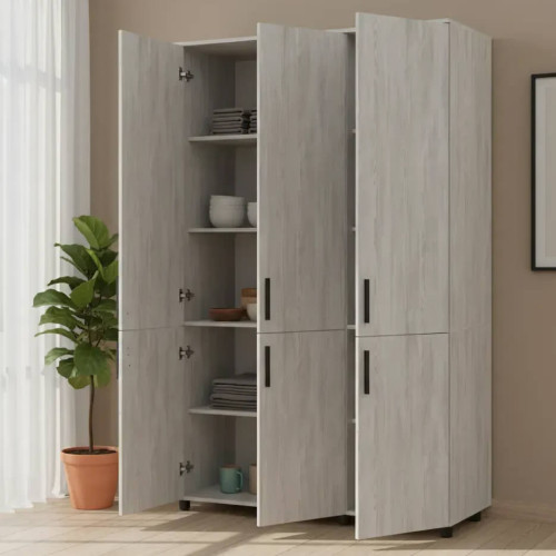 Фото наповнення шафи ТОРН 3 ДСП полиці ДОРОС (DOROS) сосна натті в інтер'єрі